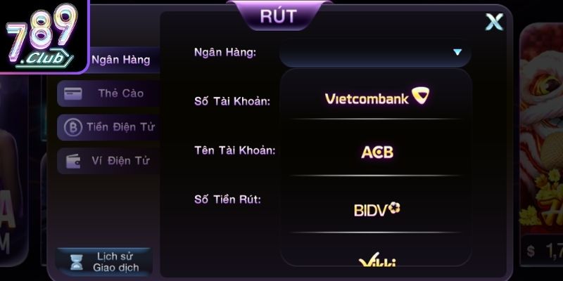 Nạp Rút Tiền 789Club, Giao Dịch Minh Bạch Và Ổn Định 3 Kết nối đường truyền ổn định