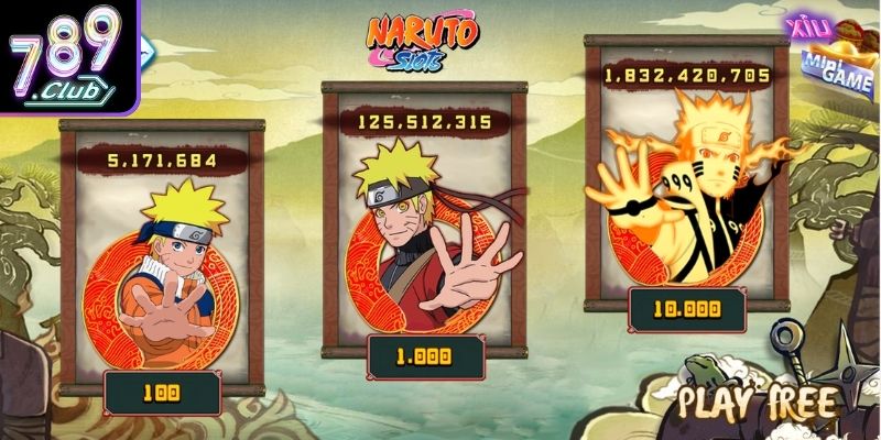 Naruto 789Club – Chủ Đề Ninja Với Hình Ảnh Đầy Cảm Hứng 2 Mức cược cụ thể